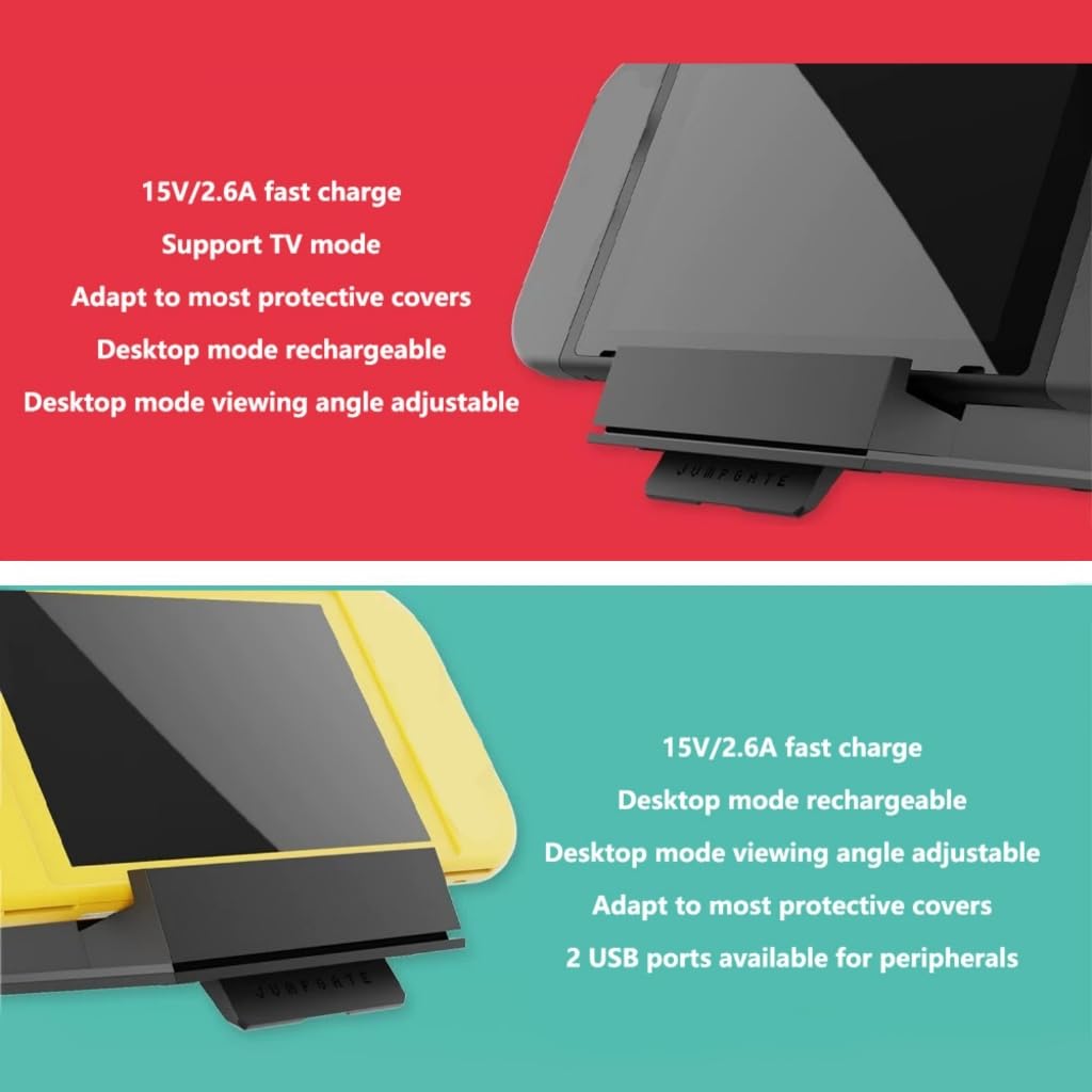 Docking multifunzione Stazione di ricarica Type-C Dock Stand Supporto 4K 30Hz con Hub USB C staccabile per console