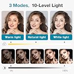 InnoGear Video Conference Light, On-Camera Video Lights for Monitor Desk LED Streaming Lighting with Remote and Touch Control Selfie Zoom Lighting for Computer Webcam Laptop Podcast, Recording