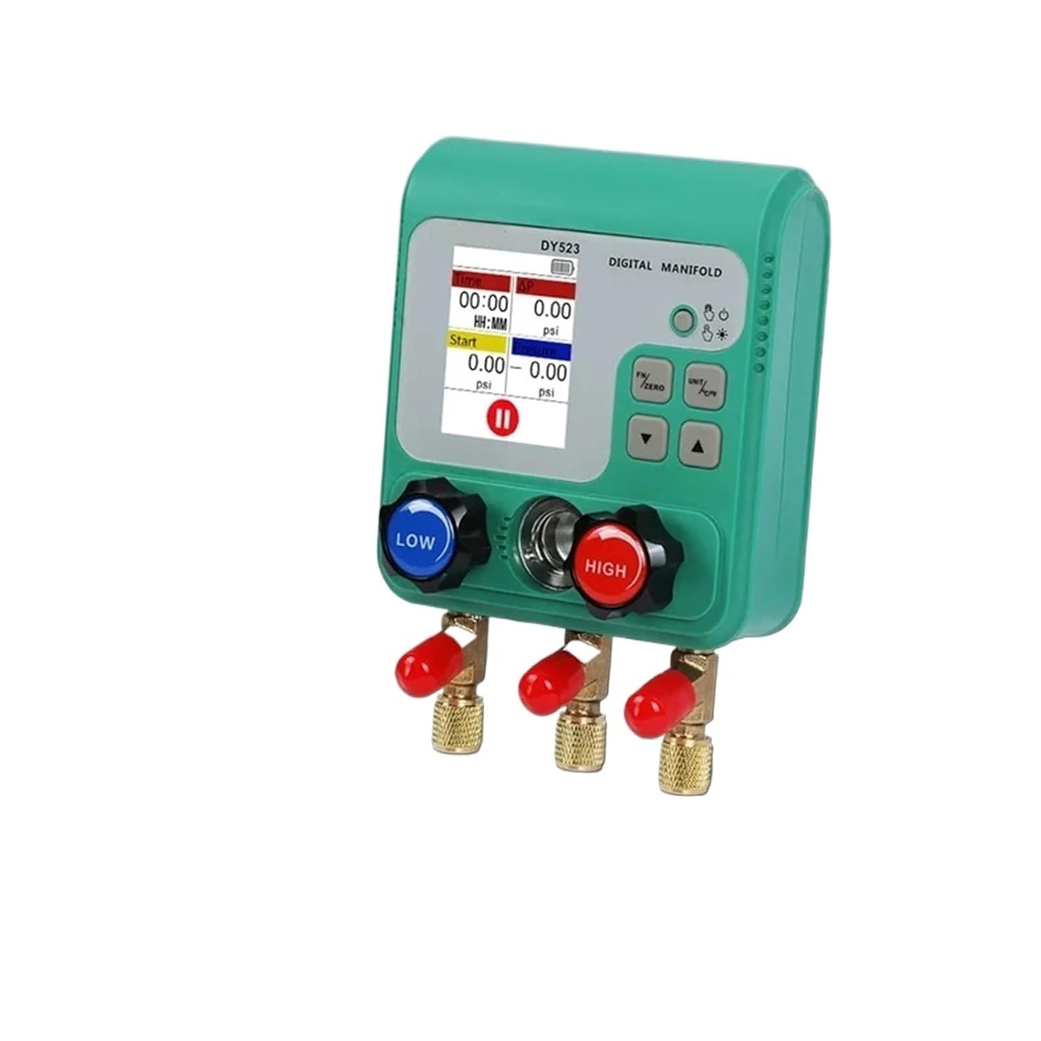 1pcs 0-6000Kpa Refrigeration Pressure Gauge Digital Manifold Gauge Meter HVAC Air Conditoner Tool Manifold Tester Meter Vacuum Meter