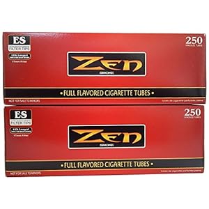 ZEN King Size Full Flavor Cigarette Tubes -2 pack, 250 ct per box