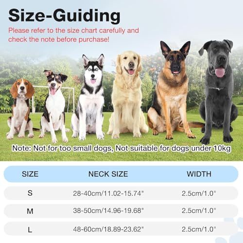 PcEoTllar Leuchthalsband Hund Aufladbar, Hundehalsband Leuchtend Wasserdicht, Blinkend LED Halsband für Hunde mit 7 Farben, Einstellbare LED Hundehalsband für Kleine Große Hunde, Schwarz-S