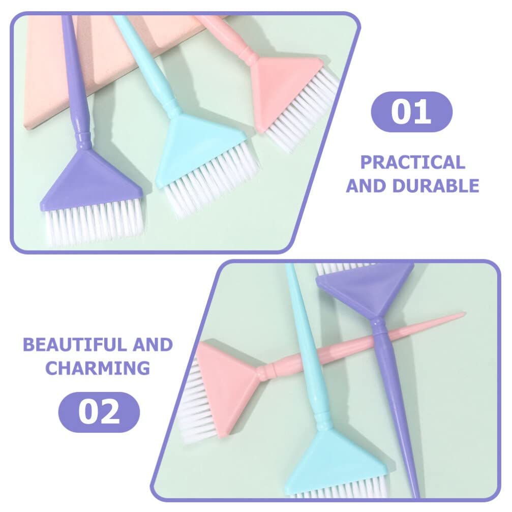 Hair Dye Bowls ，Hair Mixing Bowl Coloring Kit 3pcs Brush Set Root Comb Applicator Salon Equipment