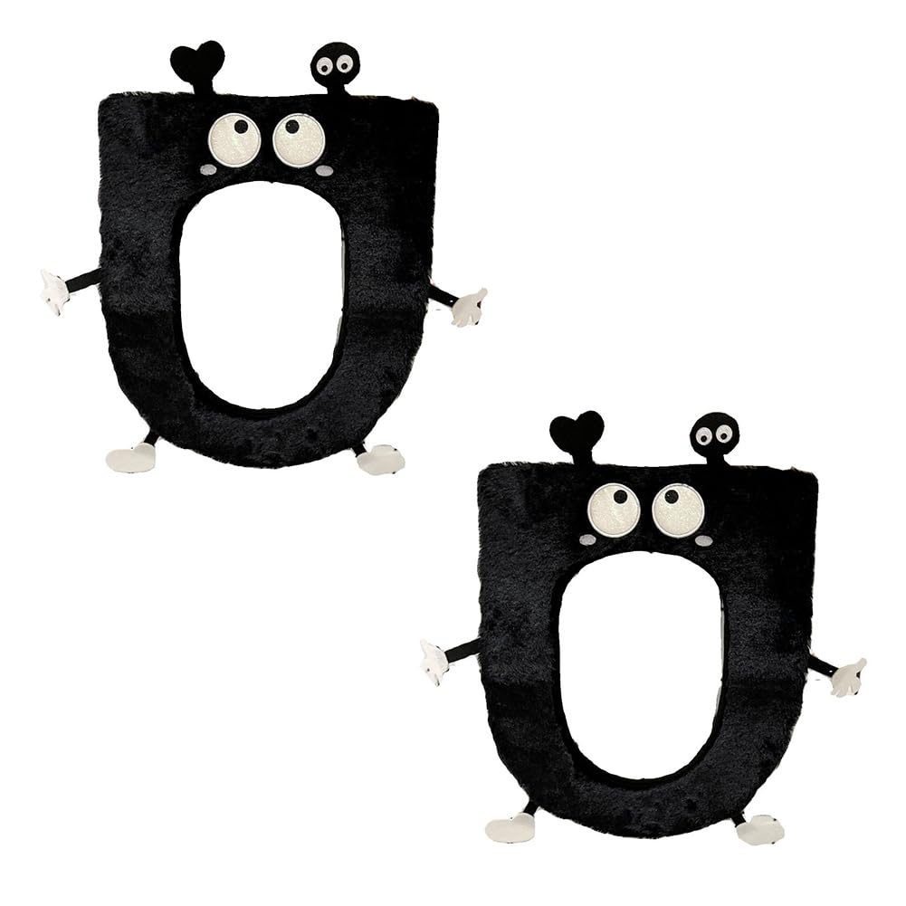 CTRLZS Thick Toilet Mat for Winter Warm Toilet Mat Reusable Plush Toilet Cover
