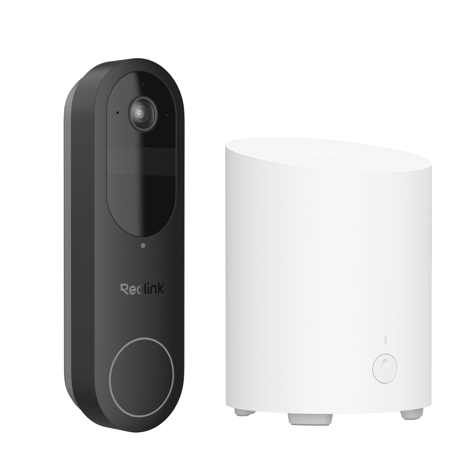 Reolink Bundle Sicurezza con Doorbell Camera 2K a Batteria/Wired con Vista 150°×150° (Video Doorbell Battery) + Home Hub Mini, Centro di Sicurezza All-in-One con Archiviazione Locale AES-128