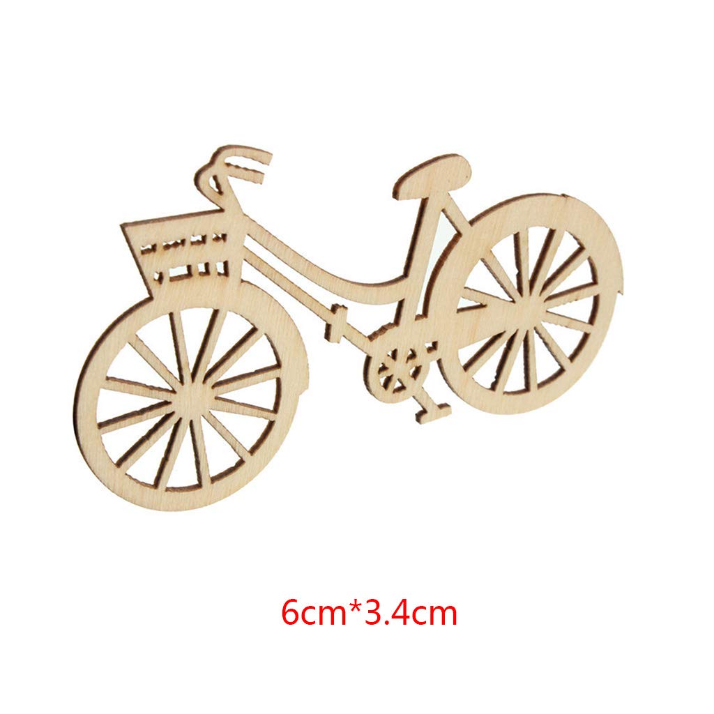 10 Sagome In Legno A Forma Di Bicicletta – Decorazioni Fai Da Te Per Festa, Bomboniere E Centrotavola – Rustico