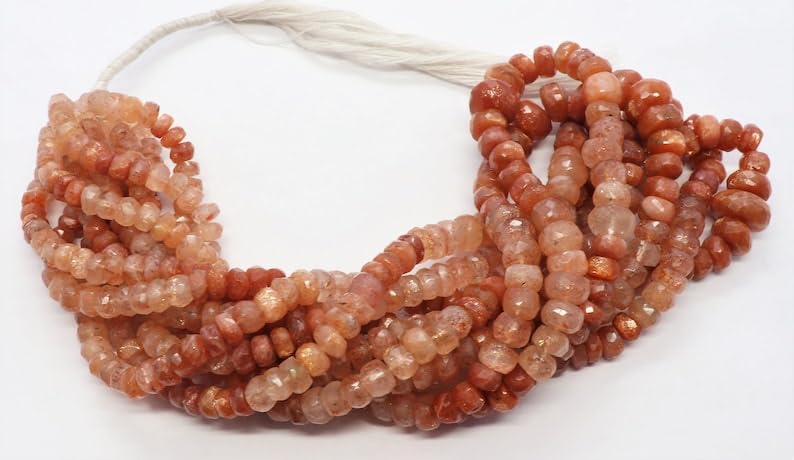 Pierre de soleil naturelle de qualité supérieure pour collier élégant