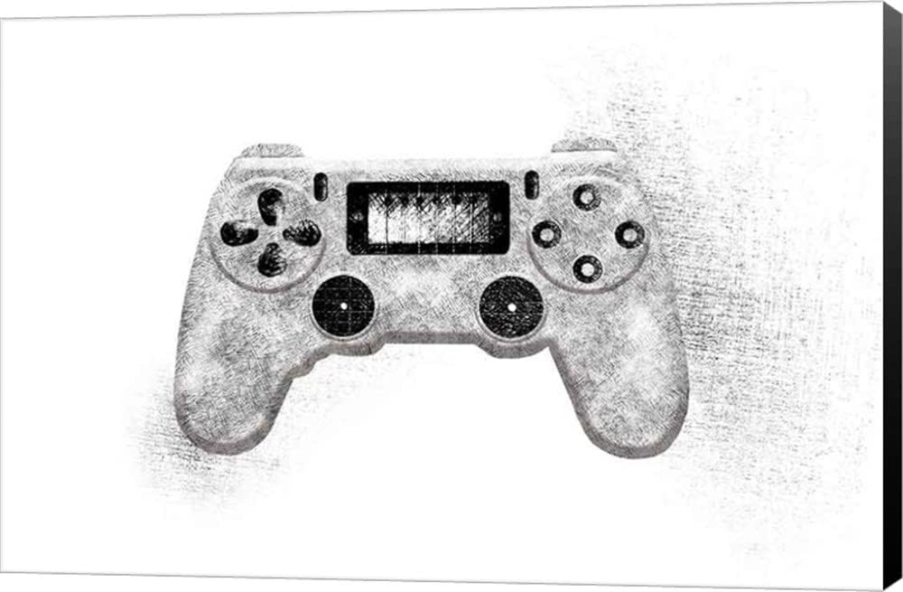 Amazon Com Garage Gaming By Wild Apple Portfolio Art Print 18 X 12 Inches Arts Crafts Sewing