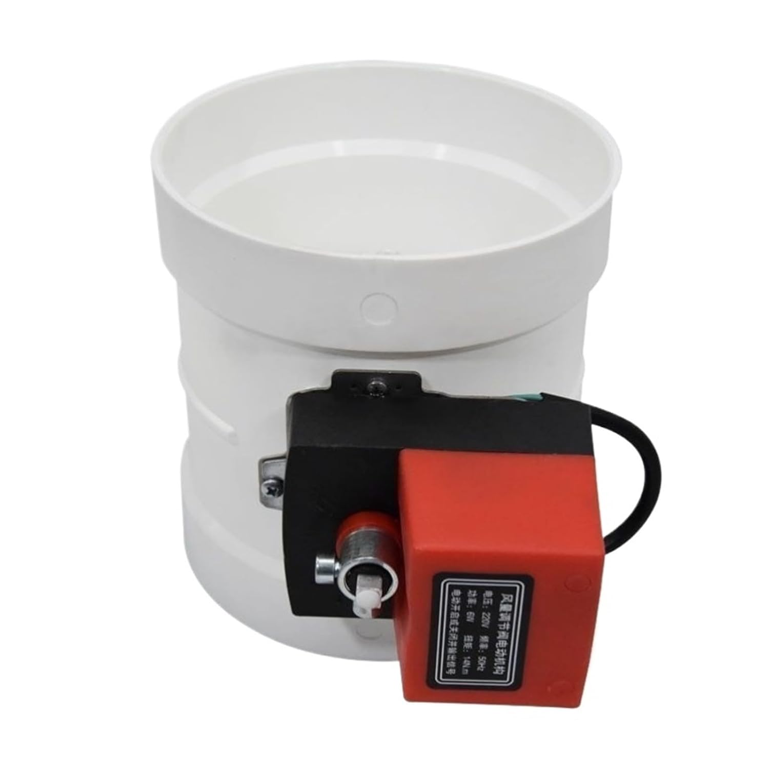 220V 12V 24V- Motorized Damper Electric air Duct Vent 14N 3 Positions(DC 24V,OD 160mm)