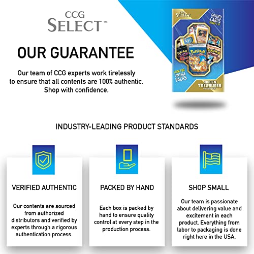 Ccg Select Hidden Treasures Mystery Box | 4 Booster Packs | + Guaranteed Bonus Items | Compatible With Pokemon Cards #TOP3