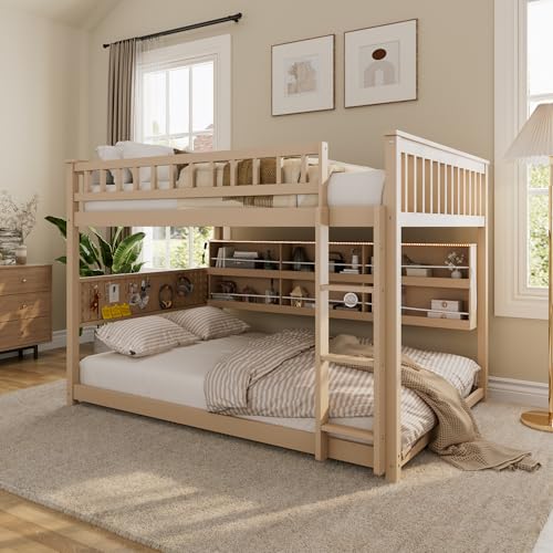 Merax Full Over Full Wood Bunk Bed
