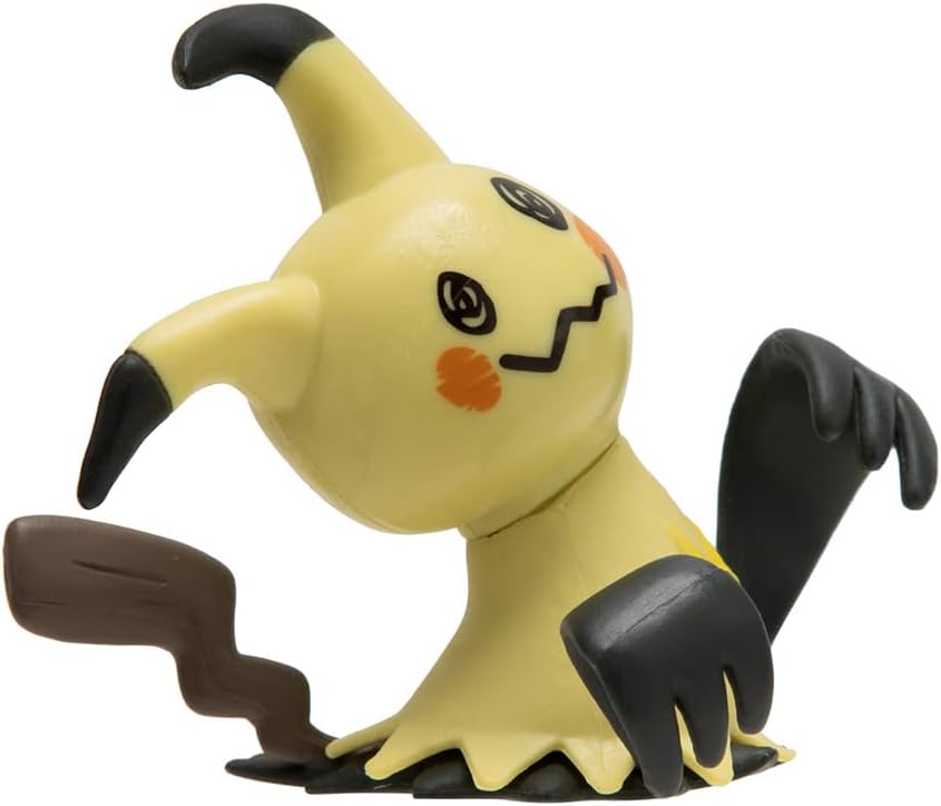 Bandai Pokémon 8 Battle Figures - Pikachu, Eevee (Eevee), Dratatin (Appletun), Togepi, Caninos (Growlithe), Mimiqui (Mimikyu), Raichu and Brutalibré (Hawlucha) - JW2687