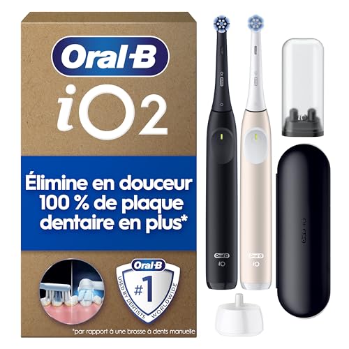 Oral-B Brosse A Dents Electrique iO 2, Pack Duo, Manches