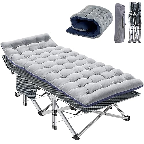 Mophoto Folding Cot Folding Bed With Mattress, Camping Cot For Adults Portable Fold Up Bed For Indoor Outdoor Travel Camp Vacation #TOP6