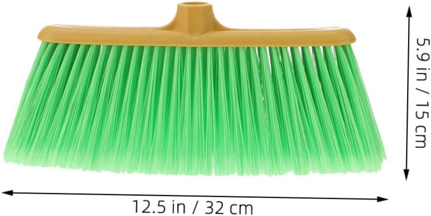 GARVALON 2pcs Plastic Broom Head Refill for Kitchen Brooms Replacement Parts for Cleaning Heads