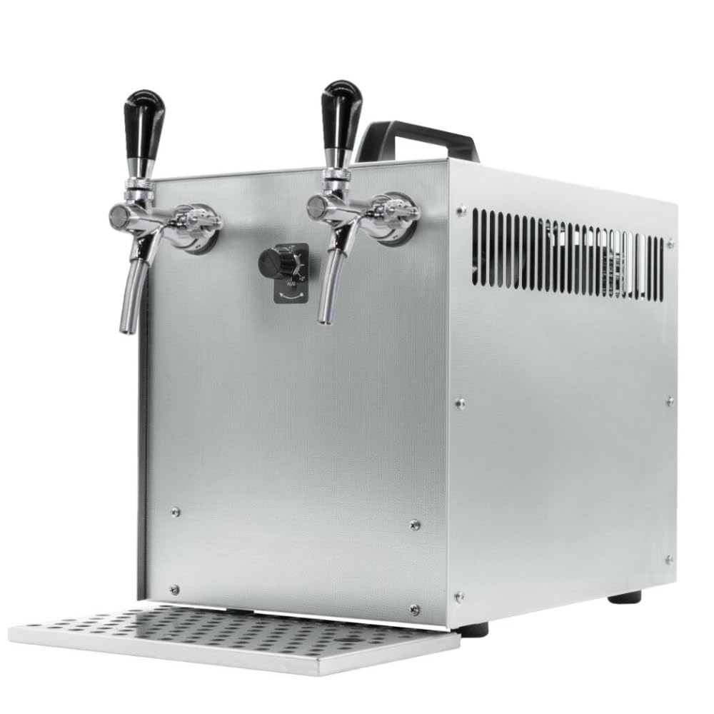 Zapfanlage 60l/h Komplettset 2kg Co², Uhr, Schläuche Korbkeg Hahn Tropfblech Reinigungsset