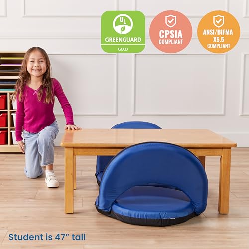 Image of ECR4Kids 36in x 24in Rectangular Hardwood Table with 14in Legs, Kids Furniture, Honey