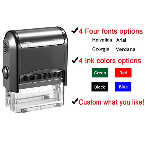 Custom Stamp-Personalized Stamp Self Inking Rubber Stamp,Large Return Address Stamp With Up To 8 Lines Of Custom Text #TOP2