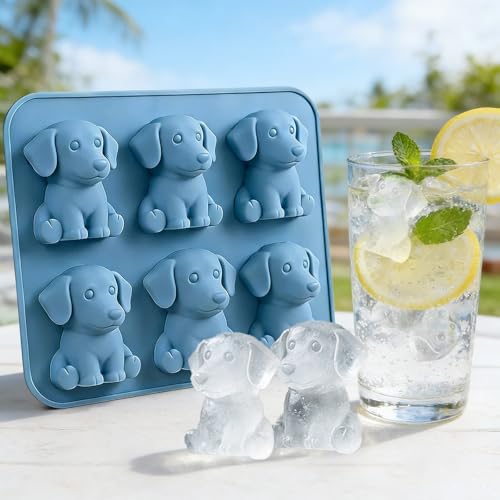 Molde de cubitos de hielo 3D silicona animal miniatura 4