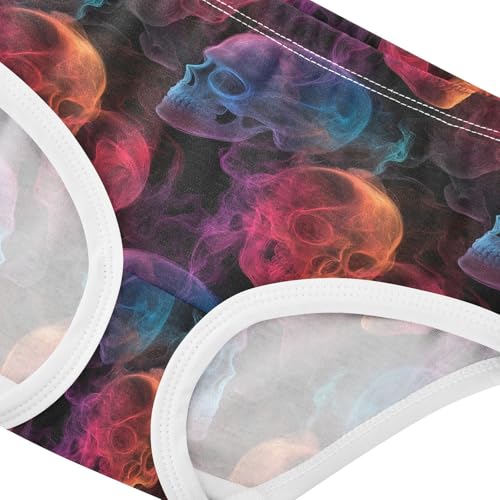 Colorful Fog Skull Black Toddler Girls's Underwear 2T 202c11204