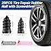SNYZU 21 PCS Tire Repair Rubber Nail Kit, Premium Spiral Screw-in Tire Plugs with 2 Sizes, Emergency Roadside Flat Tire Fix Tool for Car Truck Motorcycle Tractor ATV SUV (20 PCS + 1PC Screwdriver)