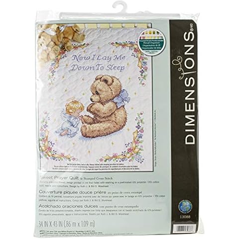 DIMENSIONS Funda de edredón de Punto de Cruz con ángel Cover