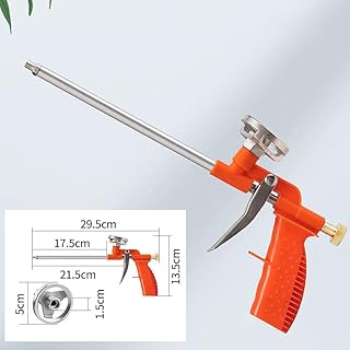 XUBX Foam Gun, Professional Foaming Gun, Heavy Duty PU Expanding Foam Gun Spray Application Applicator Caulking Gun, Sealant Foam Dispensing Gun, Metal Spray Foam Gun,Red