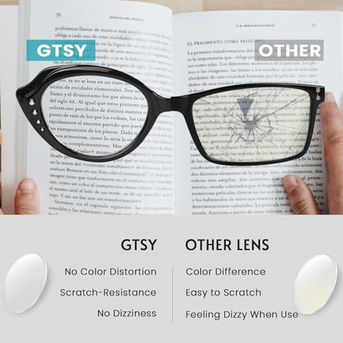 Image of 10 Pack Stylish Rectangular Reading Glasses Rhinestone Spring Hinges Readers With Pattern Design for Women Mix Color