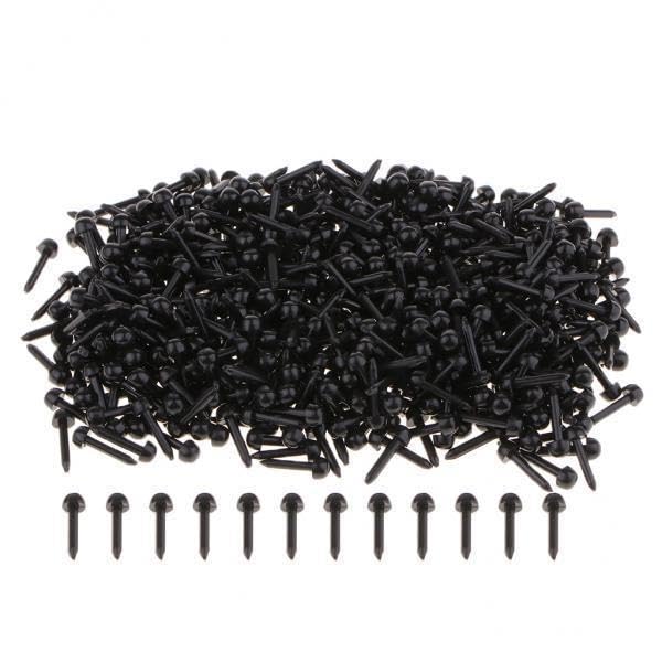 SNAPPSY 3x1 Pack of Black Plastic Safety Eyes/Nose for Toy Doll Craft DIY 4mm 500pcs-image-37