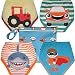 4 Pack Potty Training Pants/Padded Underwear for Toddlers | Washable & Resuable | Soft Cotton | Comfortable Fit for Your Baby (Medium-Fox/Fish/Dino/Car)