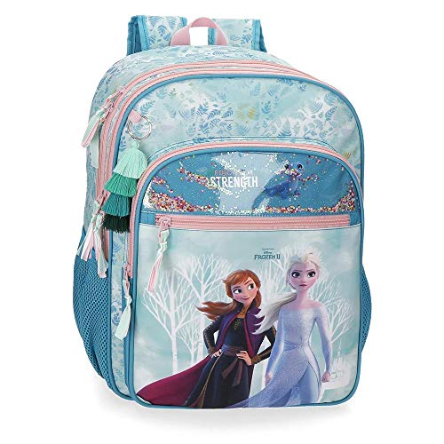 Frozen Mochila Escolar Find Your Strenght Adaptable  32x42x13 cm  Azul