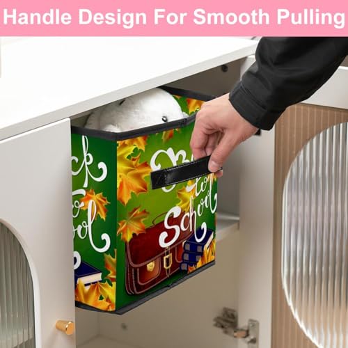 Boîte de rangement pliable en tissu cube pour placard encombré de vêtements