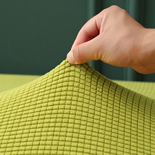 Housse de canapé extensible pour salon et décoration d'intérieur verte