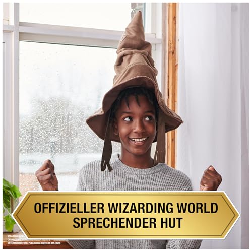 Harry Potter - Interaktiver Sprechender Hut mit Sound, Spielzeug für Kinder ab 5 Jahren, offiziell lizenzierter Fanartikel