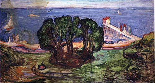 Peintures d'art faites à la main sur toile de Munch paysage 1904