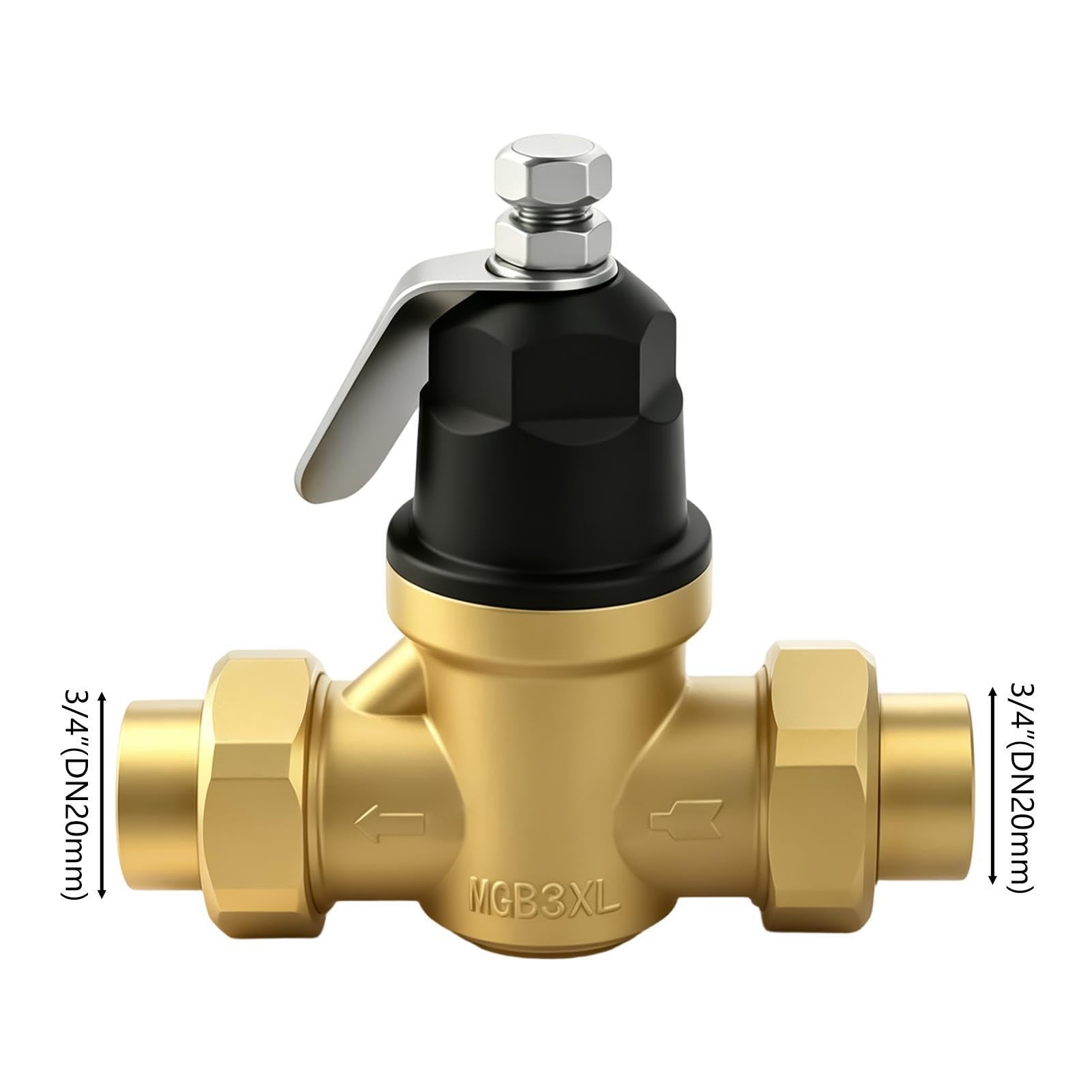 Valvola Riduttrice Pressione Valvola Ricambio Rubinetto E Tubo 3/4 Pollici | Sostituzione Regolatore Pressione Acqua Per Camper Irrigazione Casa Giardino Industria