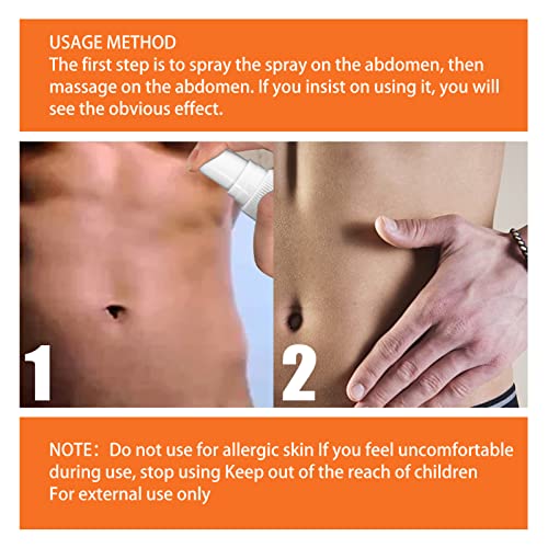 Hot Sweat Spray, Fat Burning Cream For Belly, Gynecomastia Chest Tightening Spray, Anti Cellulite For Thighs, Legs, Abdomen, Arms And Buttocks, Workout Enhancer For Women And Men (1 Pcs) #TOP5