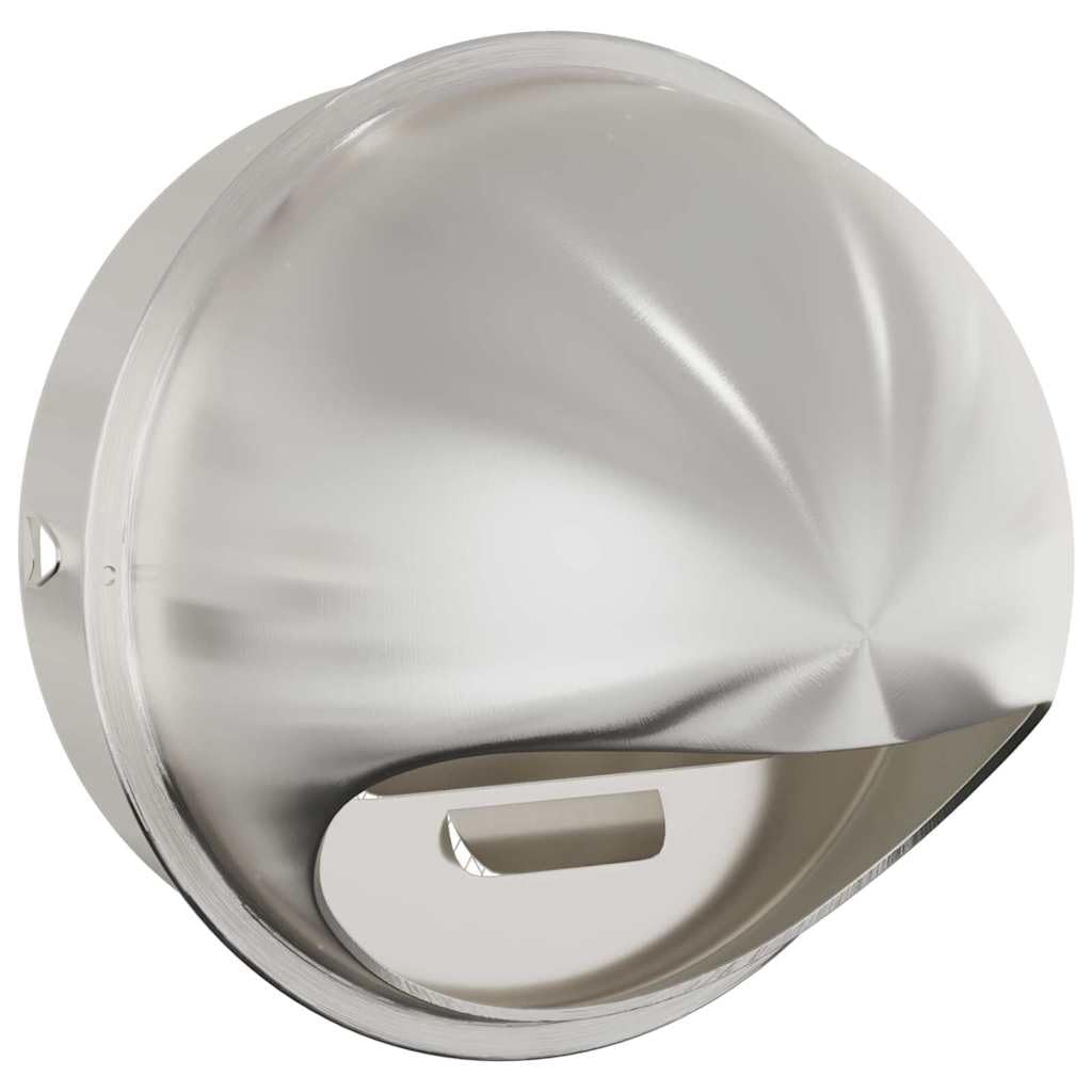 vidaXL Rejilla de ventilación de aire, 8 unidades, color plateado, 200 mm, acero inoxidable, cubierta de salida de aire, cocina, baño, diseño moderno de acero inoxidable, ideal para interiores y