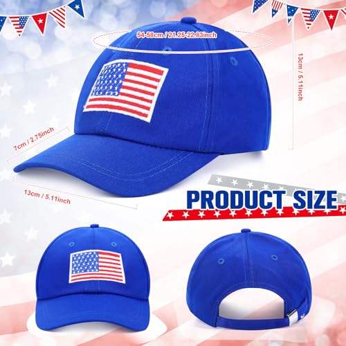 Image of Zoooyawn 4 Pcs American Flag Hats 4th of July Patriotic USA Caps for 250th Anniversary Baseball Baseball Hats for Men Women