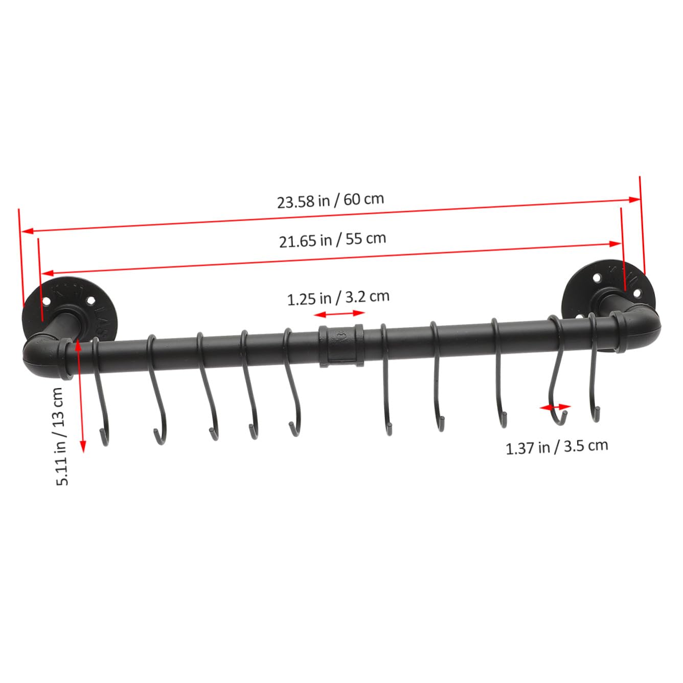 Cabilock Muraux En Métal Pour Casseroles Et Poêles Support Industriel Pour Ustensiles De Cuisine Facile À Installer