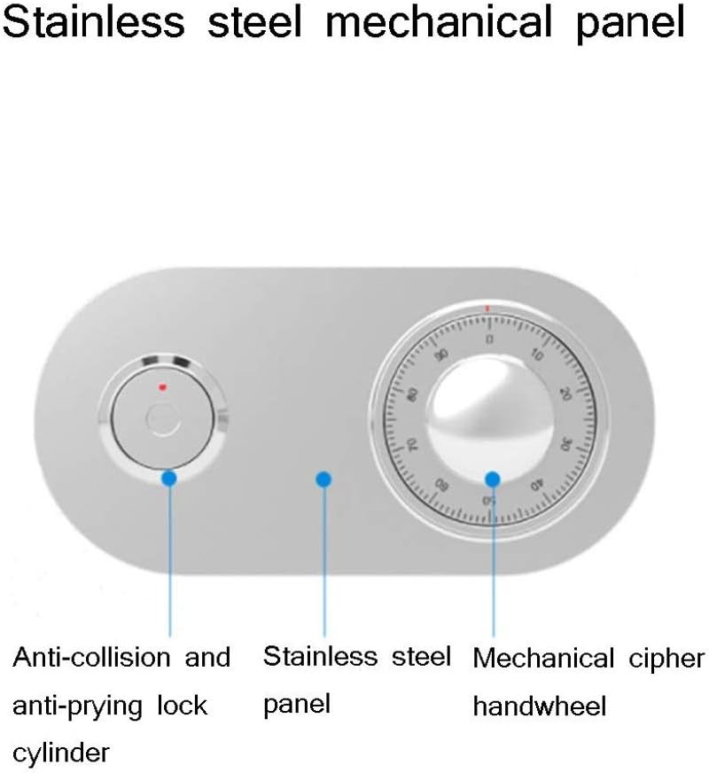 Strongbox Safes Mechanical Password Household Small Bedside Safe Deposit Box Office All Steel Insurance Cabinet for Cash