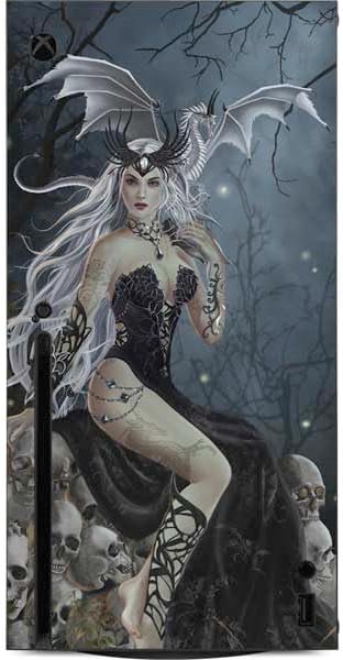 Skinit Decal Gaming Skin Compatible with Xbox Series X Console - Officially Licensed Gothic Queen with Silver Dragon by Nene Thomas Design