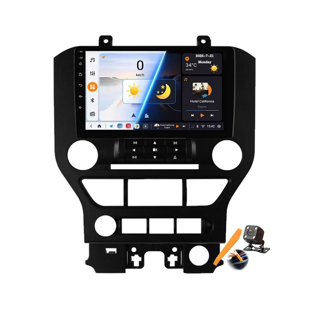 Autoradio Mustang Remplacement Écran Noir Solution GPS Android 15.0 Tactile 9'' - 8