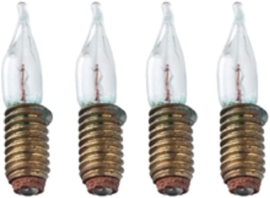 Dollhouse Miniature 12v Candleflame Screw-Base Bulbs, 4 pk #CK1010-29