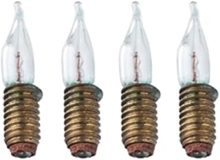Dollhouse Miniature 12v Candleflame Screw-Base Bulbs, 4 pk #CK1010-29