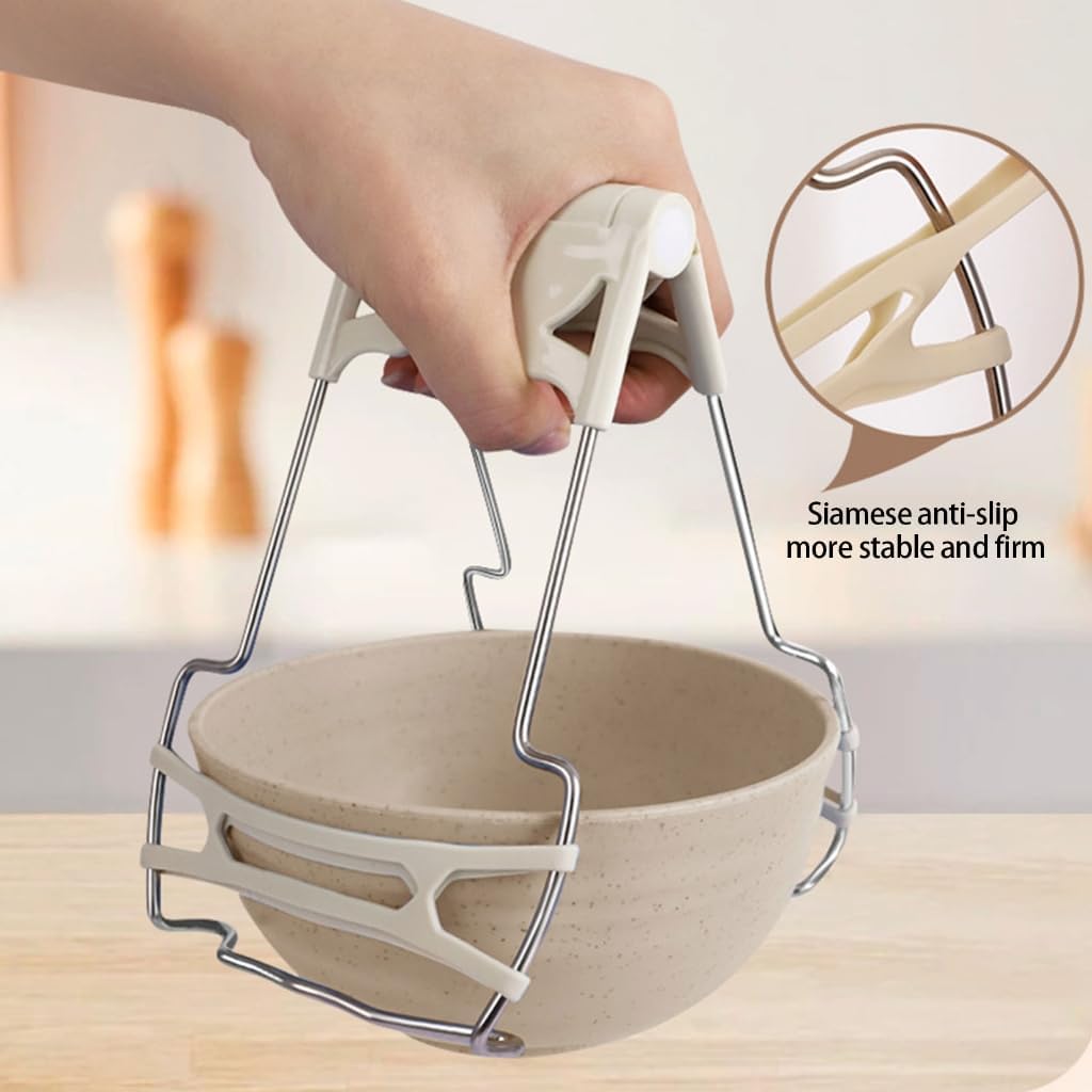 Set of 2 Heat Resistant Kitchens Grippers Tool with Silicones Coating for Hot Dish Handling