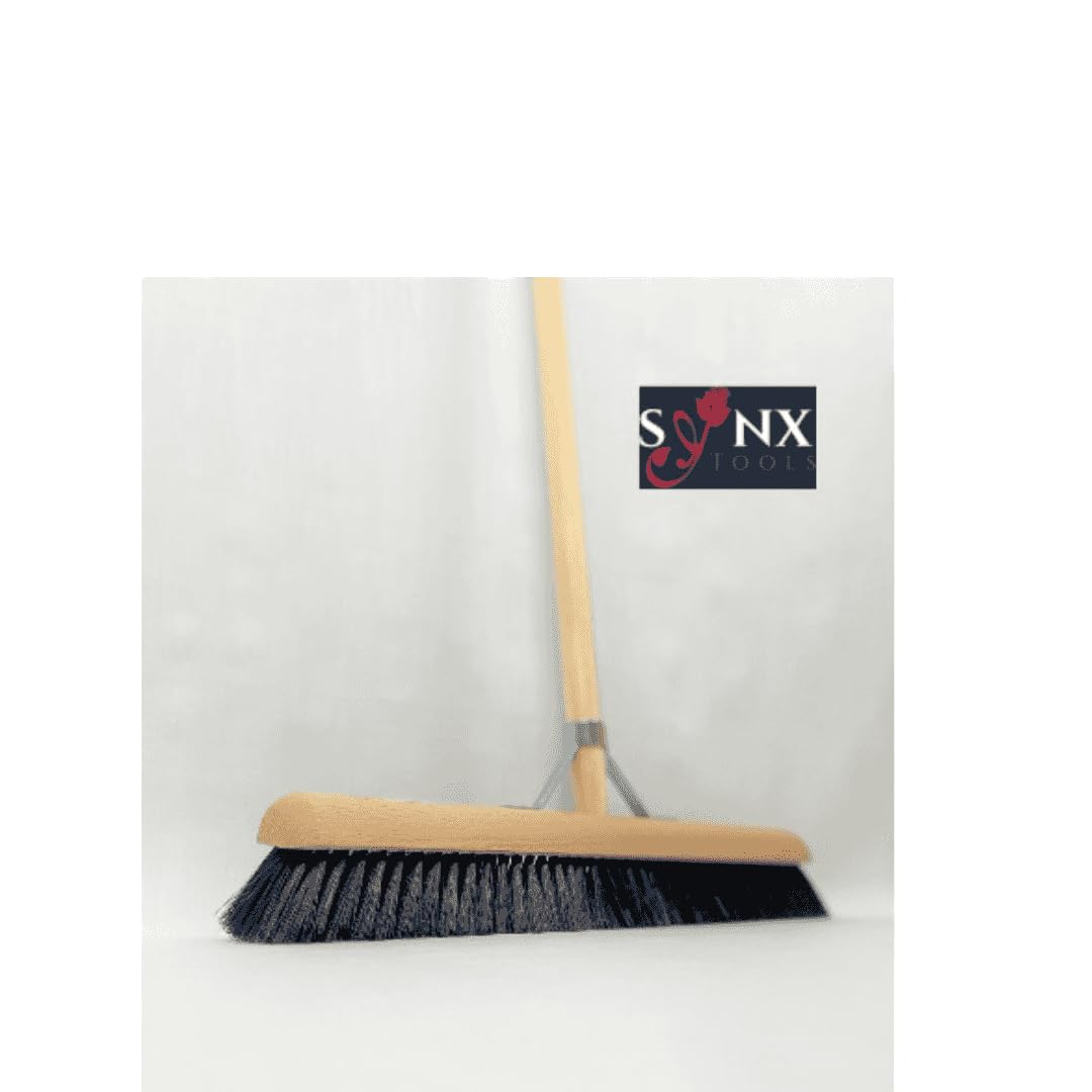 Escoba de Habitación 50cm Crin de Caballo - Escoba Suave - con Mango 150cm