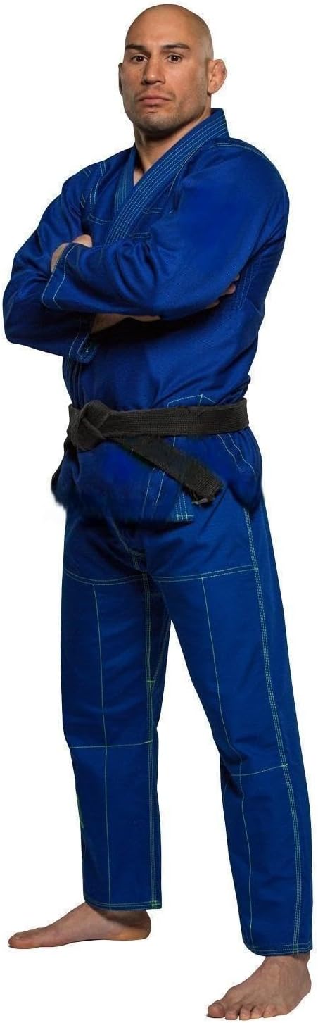 GI and Martial Arts Uniform - Jiu Jitsu Gi With Pearl Weave Jacket, Blue, Size A1