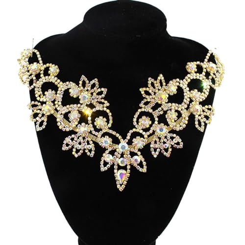 Rhinestone Applique Crystal Applique for Hand Sewing Craft Projects DIY Wedding Clothes Shoes Hats Bags.