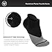 Wanderlust Plantar Fasciitis Compression Socks – Cushion Running Socks for Medical, Travel, Athletic and Sports – Black-Gray 3 Pairs