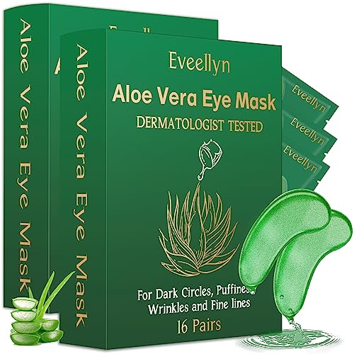Under Eye Patches (32 Pairs), Collagen Eye Patches for Puffy Eyes and Dark Circles, Anti-Aging Under Eye Mask for Eye Bags and Wrinkles, Hydrating Eye Gel Pads